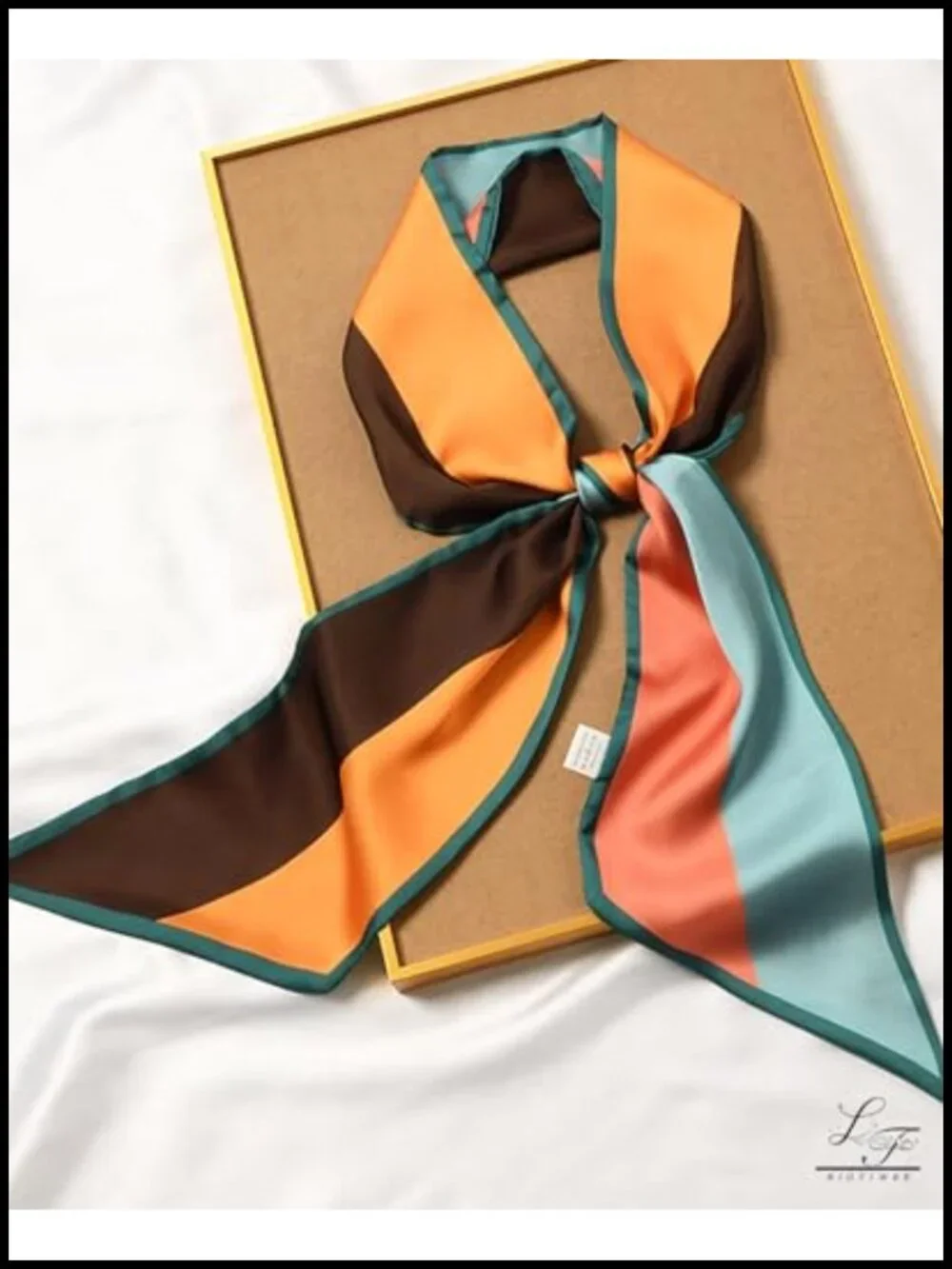 Silky Satin Fashion Scarf Multi-purpose Headscarf for Women